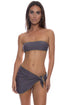 Luli Fama Luli Chic Ruffle Sarong Mini Skirt